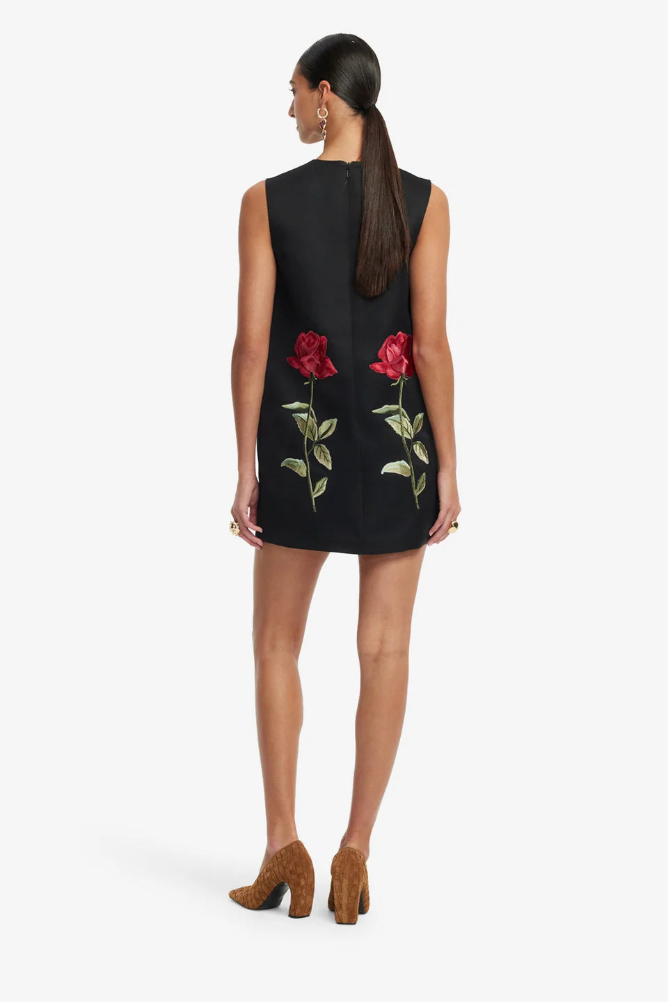 YVONNE EMBROIDERED MINI DRESS