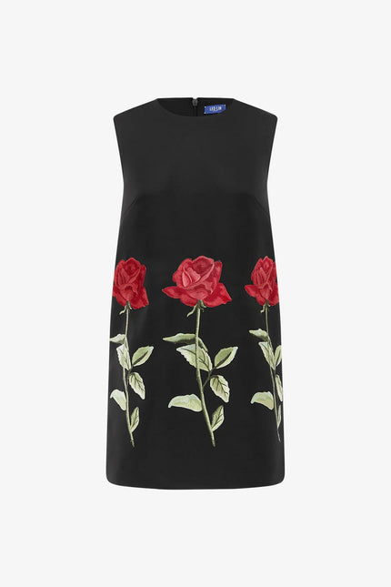YVONNE EMBROIDERED MINI DRESS