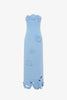 RAYNA APPLIQUE BUSTIER MAXI DRESS IN BLUE PASTEL