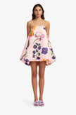 PATSY EMBELLISHED PUFF MINI DRESS