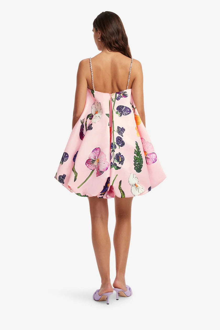PATSY EMBELLISHED PUFF MINI DRESS