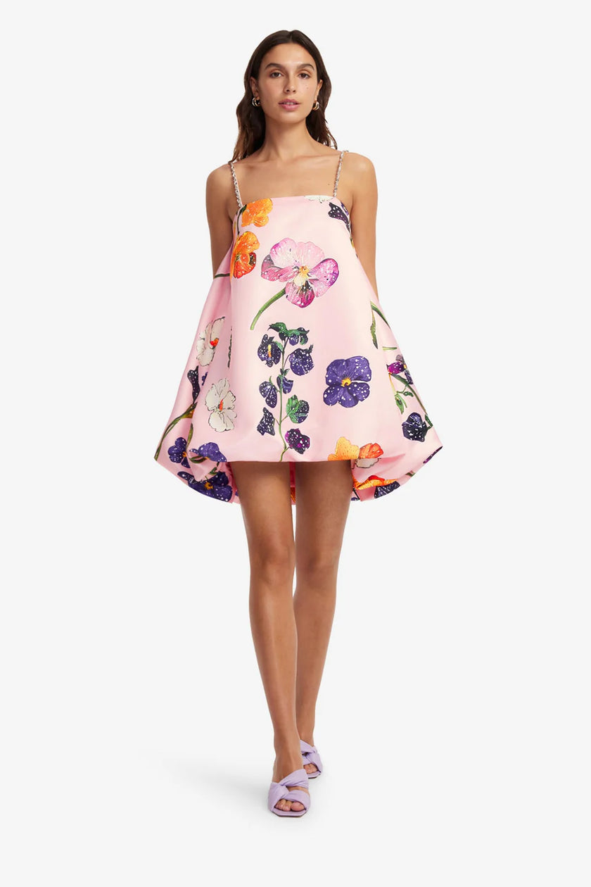 PATSY EMBELLISHED PUFF MINI DRESS
