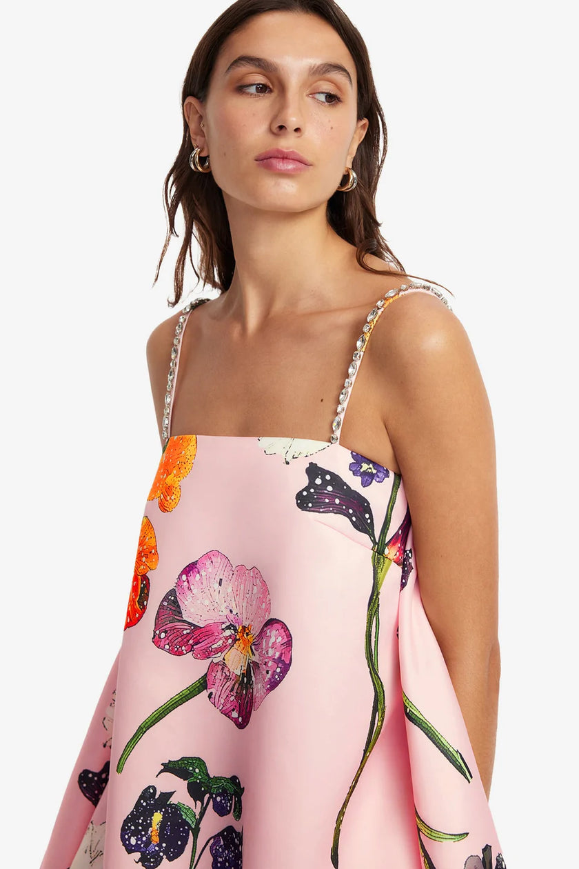 PATSY EMBELLISHED PUFF MINI DRESS