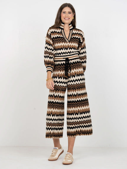 TEDDY CROP TROUSER IN MOCHA MIRAGE