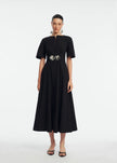 COTTON POPLIN BUCKLE SHIRTDRESS