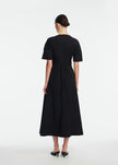 COTTON POPLIN BUCKLE SHIRTDRESS