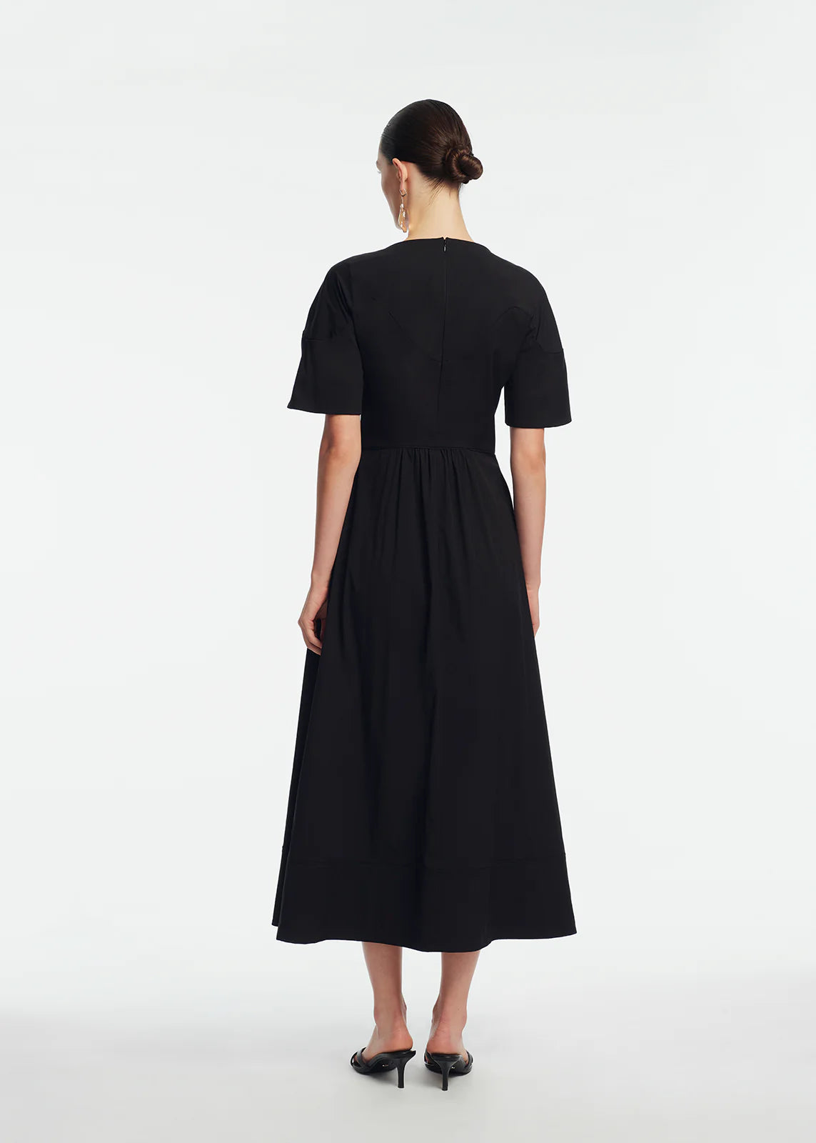 COTTON POPLIN BUCKLE SHIRTDRESS