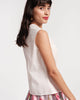 LOUISE FLORAL EMBROIDERD COLLAR TOP