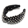 WOVEN PEARL KNOTTED HEADBAND