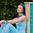 SEAFOAM SPRAY RIVIERA LINEAR DROP EARRINGS