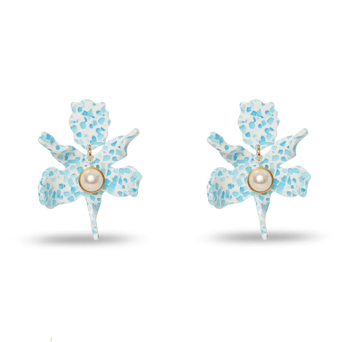 TERRAZZO TIDE SMALL PEARL LILY EARRINGS