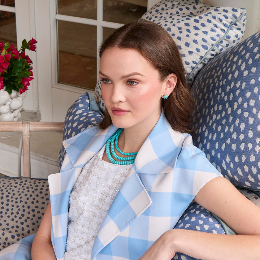 TURQUOISE ASHFORD STUD EARRINGS