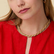 GOLD SERPENTINE MESH NECKLACE
