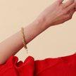 GOLD SERPENTINE MESH BRACELET