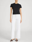 LE SLIM PALAZZO MODERNIST POCKET IN WHITE