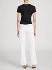 LE SLIM PALAZZO MODERNIST POCKET IN WHITE
