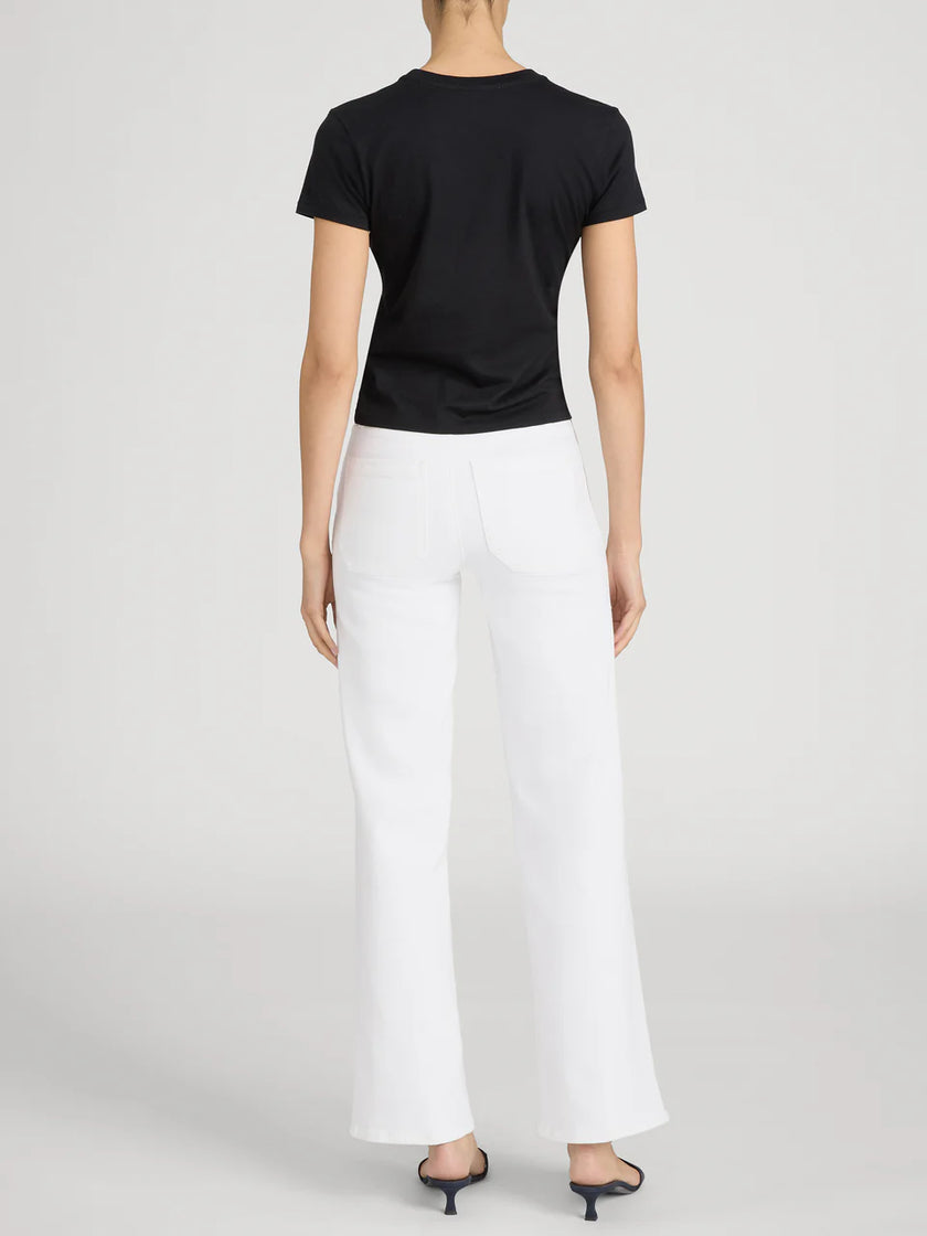 LE SLIM PALAZZO MODERNIST POCKET IN WHITE