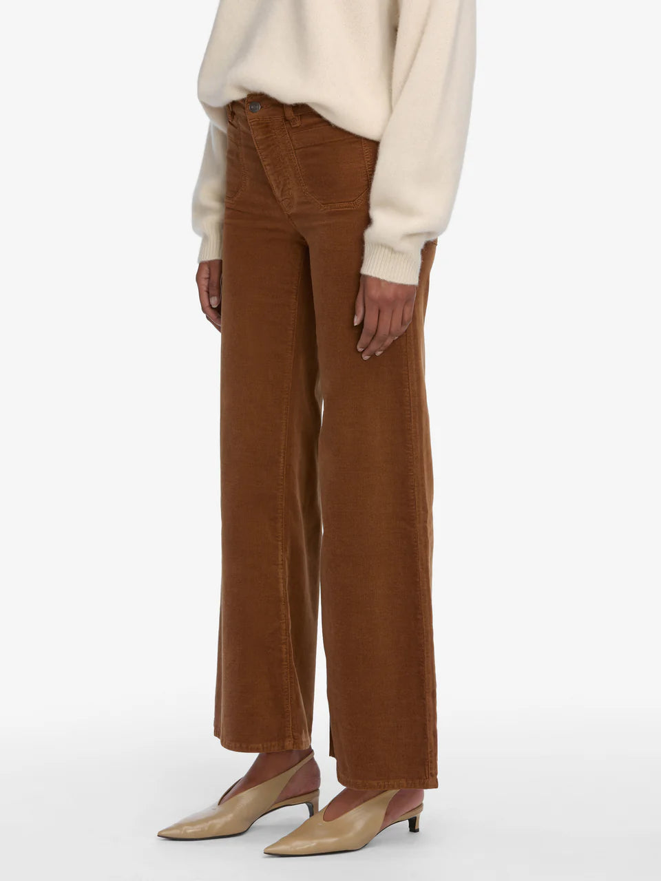 LE SLIM PALAZZO MODERNIST POCKET CORDUROY