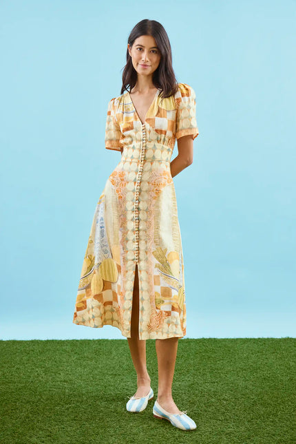 LARSON DRESS IN STILL LIFE SYMPHONY