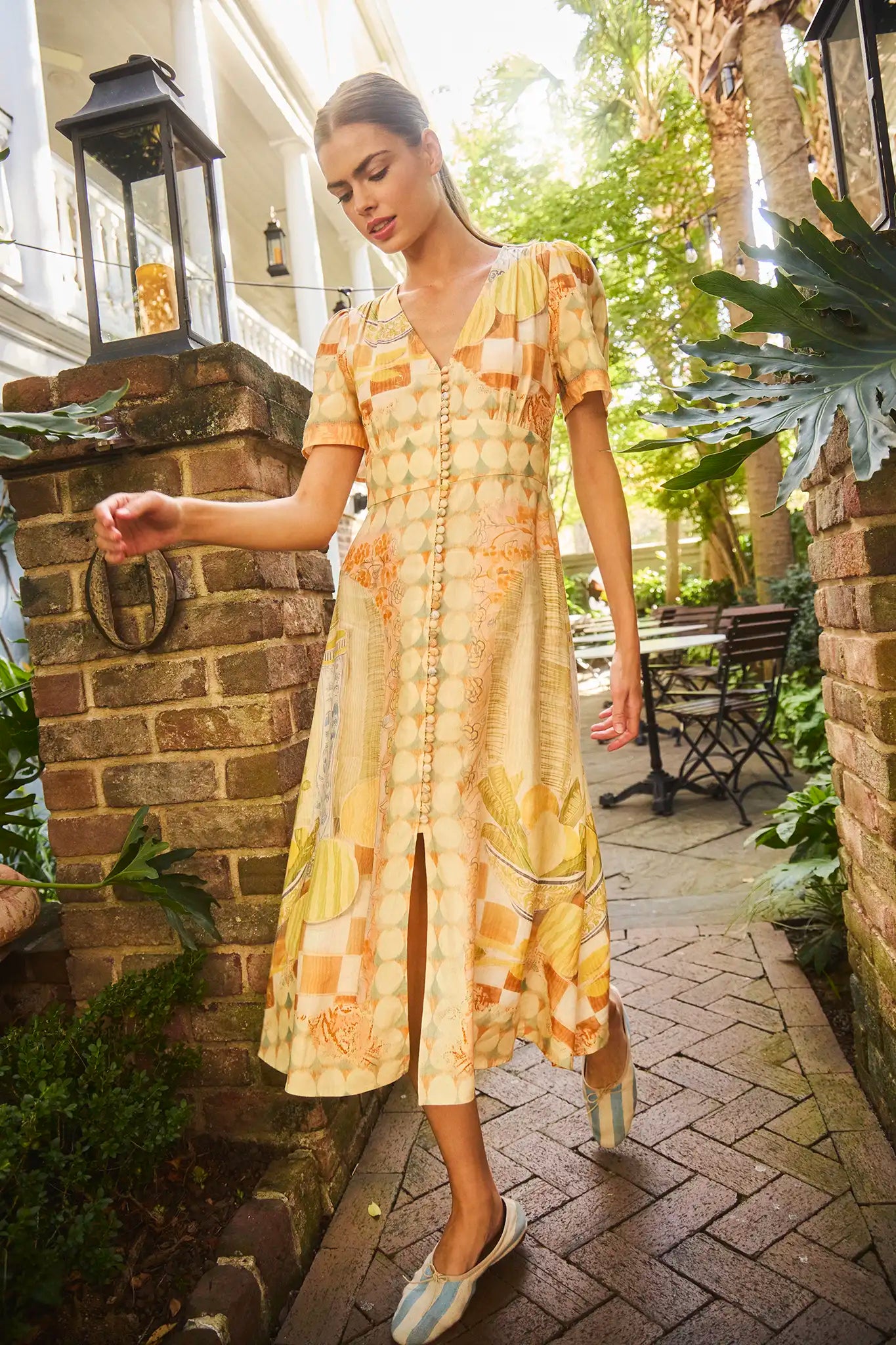 LARSON DRESS IN STILL LIFE SYMPHONY