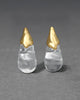 LUMINOUS LUCITE ARCHED SMALL POST EARRING