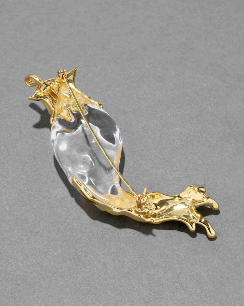 LIQUID LUCITE CARDINAL PIN