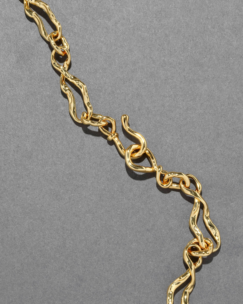 LIQUID LUCITE LARGE HORN NECKLACE