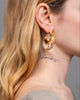 LIQUID LUCITE PUFFY HOOP EARRING