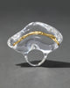 LIQUID LUCITE WAVE RING