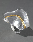 LIQUID LUCITE WAVE RING