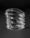 LIQUID LUCITE WIDE RIPPLE CUFF