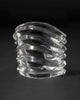 LIQUID LUCITE WIDE RIPPLE CUFF
