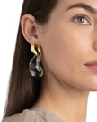 LIQUID LUCITE MODERNIST EARRING