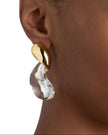 LIQUID LUCITE MODERNIST EARRING