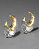 LIQUID LUCITE PUFFY HOOP EARRING