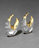LIQUID LUCITE PUFFY HOOP EARRING