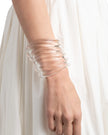 LIQUID LUCITE WIDE RIPPLE CUFF