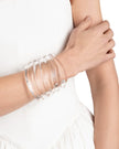 LIQUID LUCITE WIDE RIPPLE CUFF