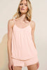 GISELE TENCEL MODAL RUFFLE CAMI AND SHORTIE SHORT SET