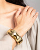 LUMINOUS LUCITE ARMOR HINGE BRACELET
