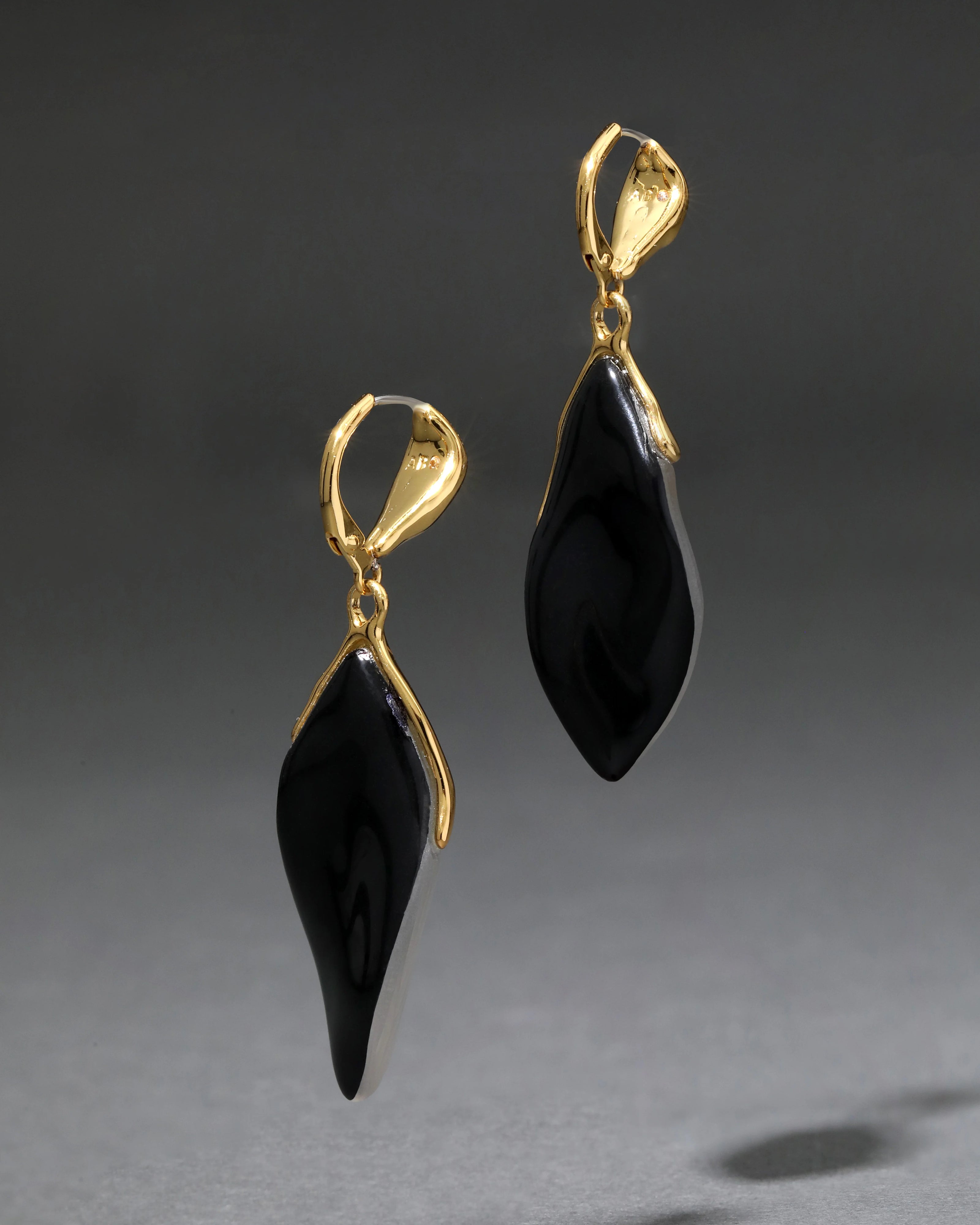 LUMINOUS LUCITE PETAL LEVERBACK EARRING