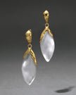 LUMINOUS LUCITE PETAL LEVERBACK EARRING