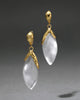 LUMINOUS LUCITE PETAL LEVERBACK EARRING