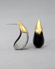 LUMINOUS LUCITE ARCHED SMALL POST EARRING