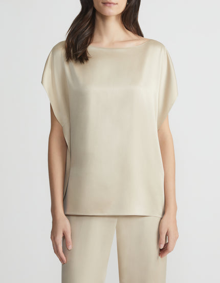 ARTISTRY SILK PINNED BLOUSE