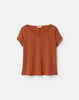 ORGANIC SILK STRETCH GEORGETTE VNECK BLOUSE