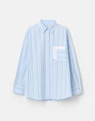 STRIPED COTTON OVERSIZED AMAGANSETT SHIRT