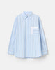 STRIPED COTTON OVERSIZED AMAGANSETT SHIRT