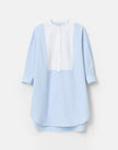 STRIPE COTTON OVERSIZED WAINSCOTT TUNIC SHIRT