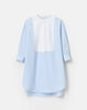 STRIPE COTTON OVERSIZED WAINSCOTT TUNIC SHIRT